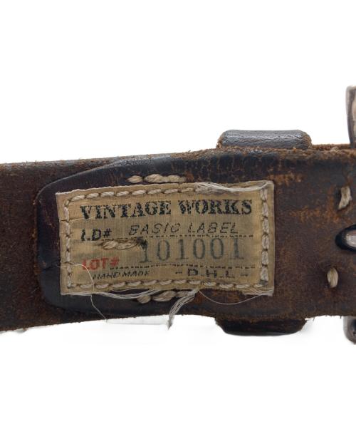 VINTAGE WORKS（ヴィンテージワークス）VINTAGE WORKS (ヴィンテージワークス) レザーベルト ブラウンの古着・服飾アイテム