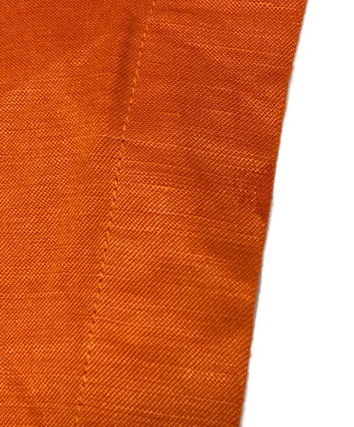 RALPH LAUREN（ラルフローレン）RALPH LAUREN (ラルフローレン) シルクリネンボタンダウンシャツ オレンジ サイズ:Mの古着・服飾アイテム