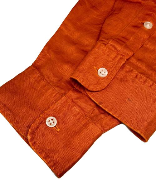 RALPH LAUREN（ラルフローレン）RALPH LAUREN (ラルフローレン) シルクリネンボタンダウンシャツ オレンジ サイズ:Mの古着・服飾アイテム