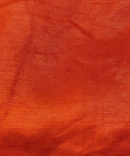 RALPH LAUREN（ラルフローレン）RALPH LAUREN (ラルフローレン) シルクリネンボタンダウンシャツ オレンジ サイズ:Mの古着・服飾アイテム