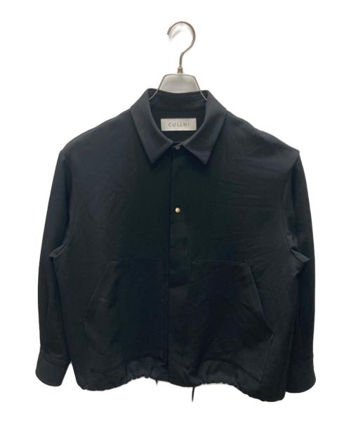CULLNI（クルニ）CULLNI (クルニ) Stretch Twill Light Shirt Jacket ブラックの古着・服飾アイテム