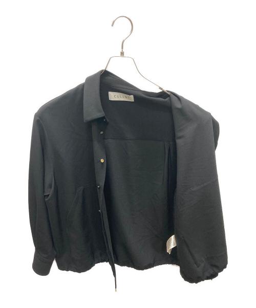 CULLNI（クルニ）CULLNI (クルニ) Stretch Twill Light Shirt Jacket ブラックの古着・服飾アイテム