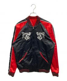 DIESEL（ディーゼル）の古着「リバーシブル スカジャン」｜ブラック×レッド