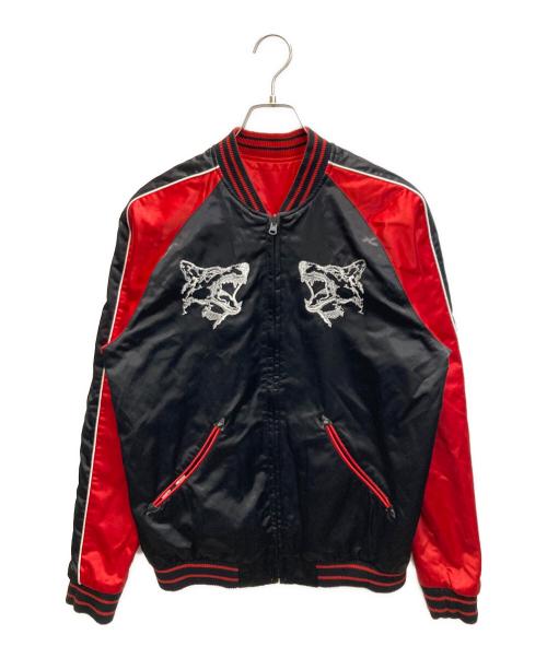 DIESEL（ディーゼル）DIESEL (ディーゼル) リバーシブル スカジャン ブラック×レッド サイズ:Mの古着・服飾アイテム