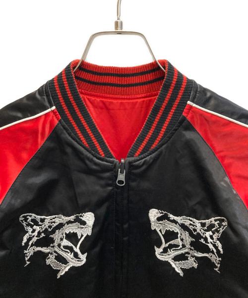 DIESEL（ディーゼル）DIESEL (ディーゼル) リバーシブル スカジャン ブラック×レッド サイズ:Mの古着・服飾アイテム