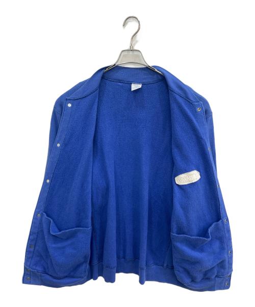 Champion REVERSE WEAVE（チャンピオン リバース ウィーブ）Champion REVERSE WEAVE (チャンピオン リバース ウィーブ) 90s スナップカーディガン ブルー サイズ:LARGEの古着・服飾アイテム