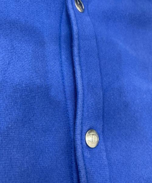 Champion REVERSE WEAVE（チャンピオン リバース ウィーブ）Champion REVERSE WEAVE (チャンピオン リバース ウィーブ) 90s スナップカーディガン ブルー サイズ:LARGEの古着・服飾アイテム