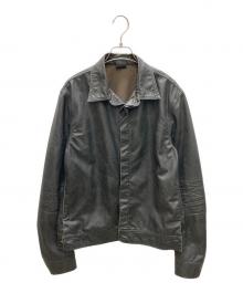 DIOR HOMME（ディオール オム）の古着「比翼コーティングジャケット」｜ブラック