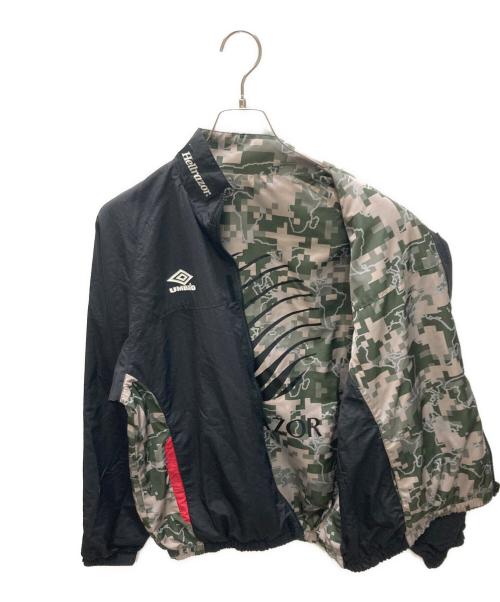 HELLRAZOR（ヘルレイザー）HELLRAZOR (ヘルレイザー) UMBRO (アンブロ) NEW WORLD DIGITAL CAMO REVERSIBLE JACKET ブラック サイズ:Ｍの古着・服飾アイテム
