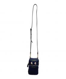 ANYA HINDMARCH（アニヤ・ハインドマーチ）の古着「ESSENTIALS CROSS BODY EYES」｜ブルー