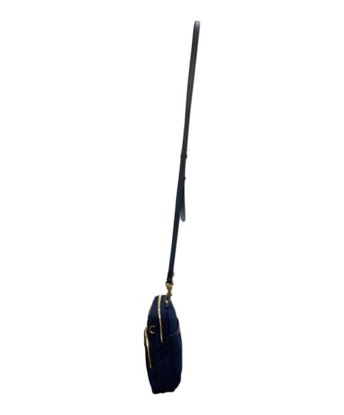 ANYA HINDMARCH（アニヤ・ハインドマーチ）ANYA HINDMARCH (アニヤ・ハインドマーチ) ESSENTIALS CROSS BODY EYES ブルーの古着・服飾アイテム