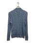 POLO RALPH LAUREN (ポロ・ラルフローレン) シルクカシミヤケーブルハーフジップニット ブルー サイズ:SIZE S：9000円