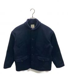 JACKMAN（ジャックマン）の古着「Melton Award Jacket」｜ネイビー