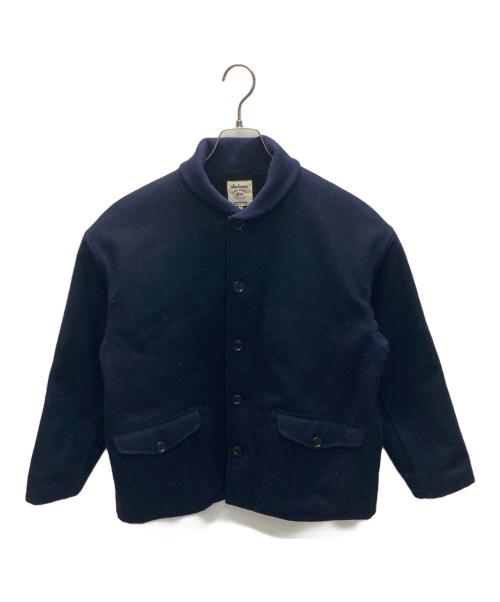 JACKMAN（ジャックマン）jackman (ジャックマン) Melton Award Jacket ネイビー サイズ:Ｍの古着・服飾アイテム
