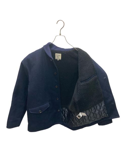 JACKMAN（ジャックマン）jackman (ジャックマン) Melton Award Jacket ネイビー サイズ:Ｍの古着・服飾アイテム