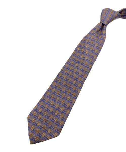 HERMES（エルメス）HERMES (エルメス) シルクネクタイ ブラウン サイズ:下記参照の古着・服飾アイテム