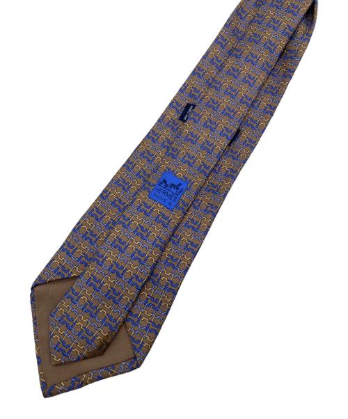 HERMES（エルメス）HERMES (エルメス) シルクネクタイ ブラウン サイズ:下記参照の古着・服飾アイテム