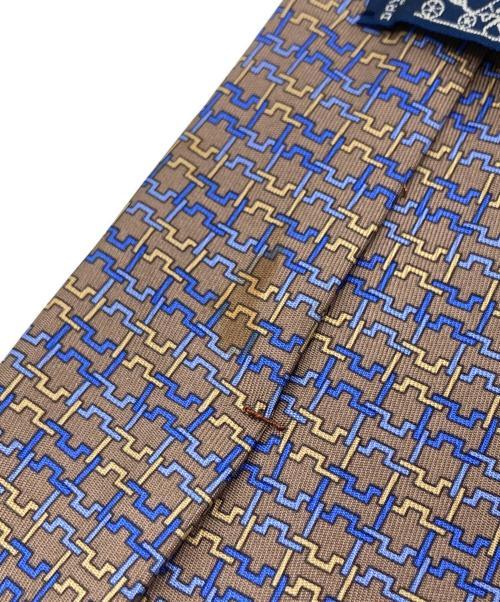 HERMES（エルメス）HERMES (エルメス) シルクネクタイ ブラウン サイズ:下記参照の古着・服飾アイテム