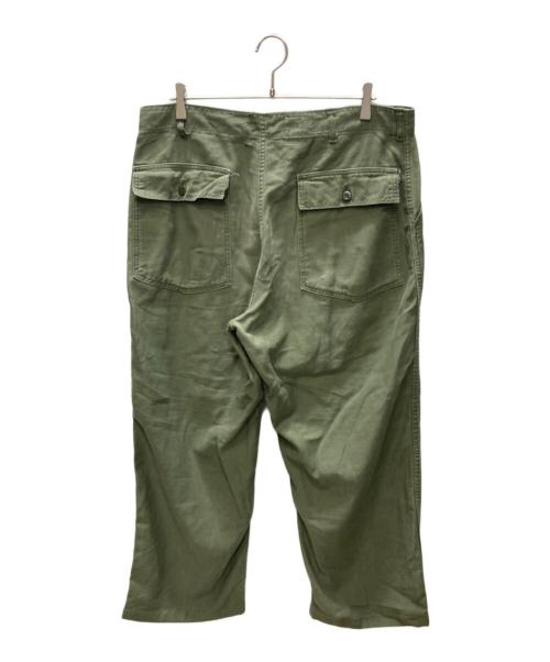 A.T. JONES & SONS（エーティージョーンズアンドサンズ）A.T. JONES & SONS (エーティージョーンズアンドサンズ) コットンサテンベイカーパンツ グリーン サイズ:W38の古着・服飾アイテム