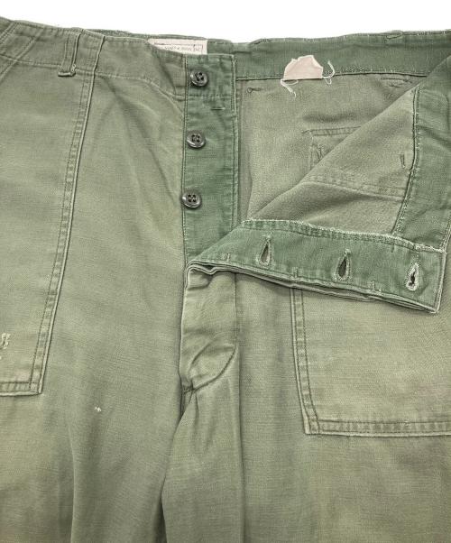 A.T. JONES & SONS（エーティージョーンズアンドサンズ）A.T. JONES & SONS (エーティージョーンズアンドサンズ) コットンサテンベイカーパンツ グリーン サイズ:W38の古着・服飾アイテム