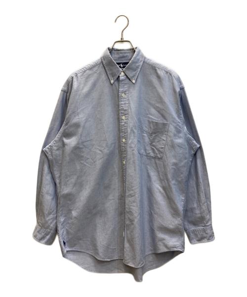 POLO RALPH LAUREN（ポロ・ラルフローレン）POLO RALPH LAUREN (ポロ・ラルフローレン) 裾ポニーボタンダウンシャツ ブルー サイズ:SIZE Mの古着・服飾アイテム