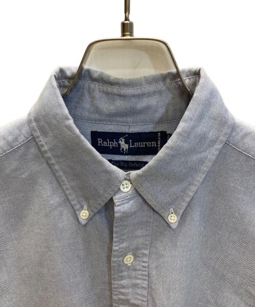 POLO RALPH LAUREN（ポロ・ラルフローレン）POLO RALPH LAUREN (ポロ・ラルフローレン) 裾ポニーボタンダウンシャツ ブルー サイズ:SIZE Mの古着・服飾アイテム