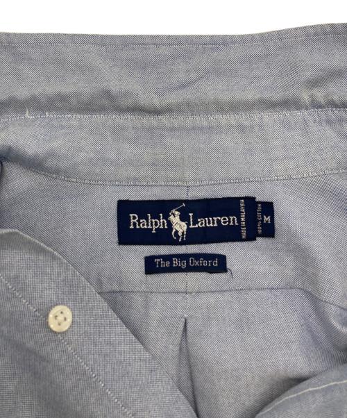 POLO RALPH LAUREN（ポロ・ラルフローレン）POLO RALPH LAUREN (ポロ・ラルフローレン) 裾ポニーボタンダウンシャツ ブルー サイズ:SIZE Mの古着・服飾アイテム