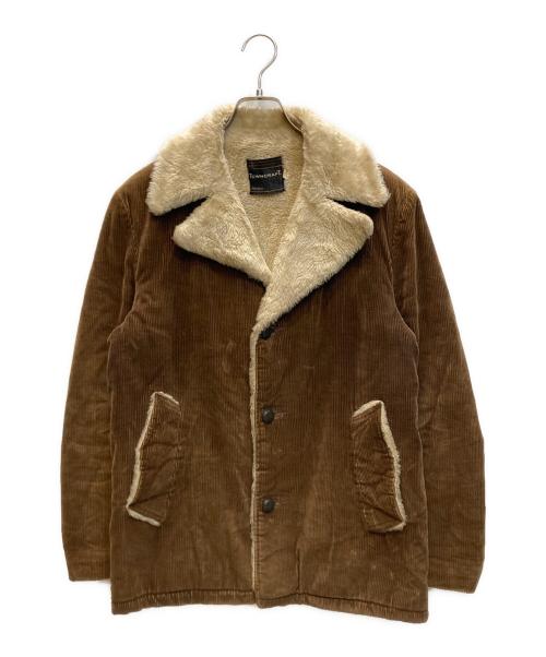 TOWN CRAFT（タウンクラフト）TOWN CRAFT (タウンクラフト) コーデュロイボアランチコート ブラウン サイズ:SIZE Sの古着・服飾アイテム