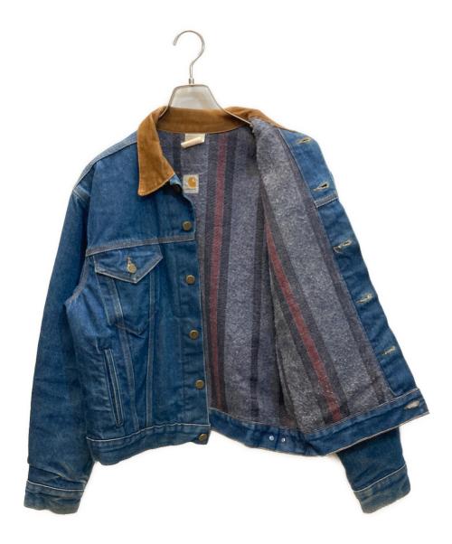 CarHartt（カーハート）CarHartt (カーハート) 裏地ブランケットデニムトラッカージャケット インディゴ サイズ:下記参照の古着・服飾アイテム