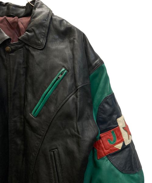 pellepelle（ペレペレ）pellepelle (ペレペレ) JACK SONS レザージャケット ブラック サイズ:記載なしの古着・服飾アイテム