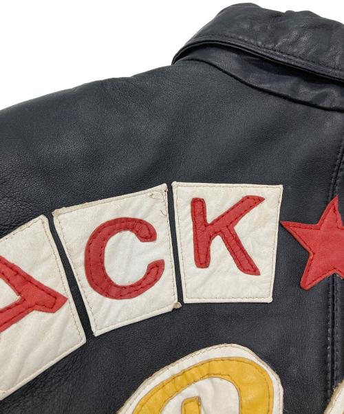 pellepelle（ペレペレ）pellepelle (ペレペレ) JACK SONS レザージャケット ブラック サイズ:記載なしの古着・服飾アイテム
