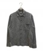 ATON×FRAMeWORKエイトン×フレームワーク）の古着「MERINO COLLEGE KNIT SHIRT」｜グレー