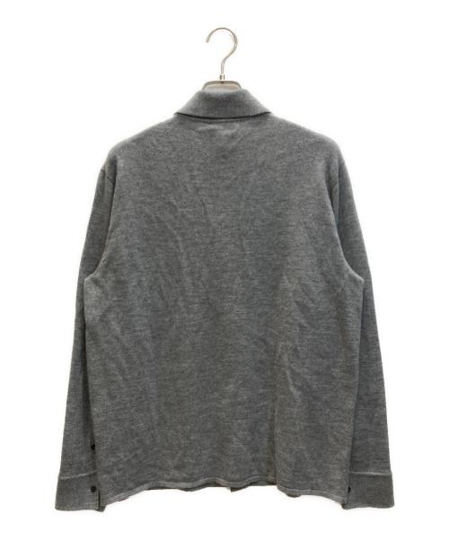 ATON（エイトン）ATON (エイトン) FRAMeWORK (フレームワーク) MERINO COLLEGE KNIT SHIRT グレー サイズ:SIZE Free 未使用品の古着・服飾アイテム