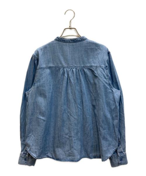 SHIPS（シップス）SHIPS (シップス) ライトオンス フリル デニム シャツ インディゴ サイズ:下記参照の古着・服飾アイテム