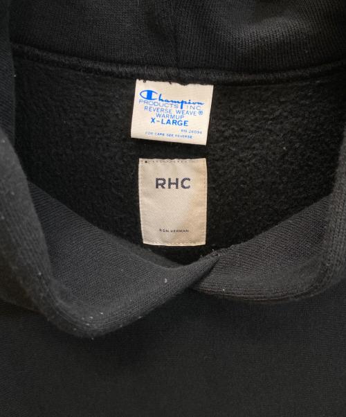 Champion（チャンピオン）Champion (チャンピオン) RHC Ron Herman (アールエイチシー ロンハーマン) リバースウィーブパーカー ブラック サイズ:SIZE XLの古着・服飾アイテム