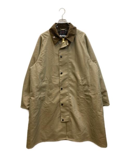 Barbour（バブアー）Barbour (バブアー) 襟コーデュロイ ロング ステンカラー コート ベージュ サイズ:SIZE 42の古着・服飾アイテム