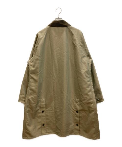 Barbour（バブアー）Barbour (バブアー) 襟コーデュロイ ロング ステンカラー コート ベージュ サイズ:SIZE 42の古着・服飾アイテム