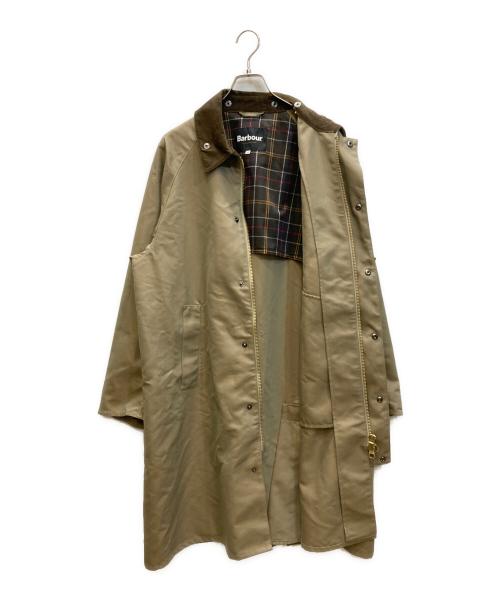 Barbour（バブアー）Barbour (バブアー) 襟コーデュロイ ロング ステンカラー コート ベージュ サイズ:SIZE 42の古着・服飾アイテム