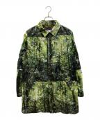 THE NORTHFACE PURPLELABELザ・ノースフェイス パープルレーベル）の古着「FOREST PRINT MOUNTAIN WIND COAT」｜グリーン×ブラック