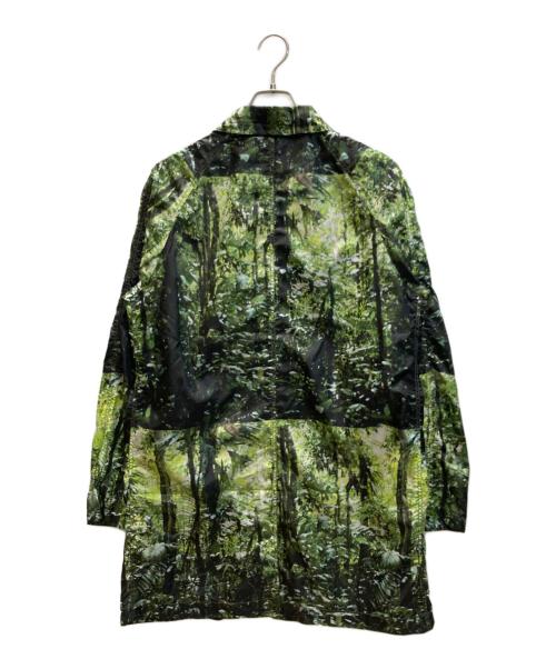 THE NORTHFACE PURPLELABEL（ザ・ノースフェイス パープルレーベル）THE NORTHFACE PURPLELABEL (ザ・ノースフェイス パープルレーベル) FOREST PRINT MOUNTAIN WIND COAT グリーン×ブラック サイズ:SIZE Lの古着・服飾アイテム