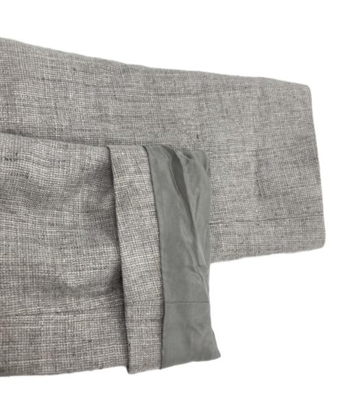 ATON（エイトン）ATON (エイトン) LINEN WOOL TWEED | DOUBLE BREASTED JACKET グレー サイズ:SIZE 1の古着・服飾アイテム