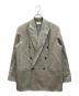ATON（エイトン）の古着「LINEN WOOL TWEED | DOUBLE BREASTED JACKET」｜グレー