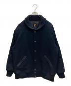 BLUCO WORK GARMENTブルコ ワーク ガーメント）の古着「Heavy Melton Pharaoh Coat」｜ネイビー