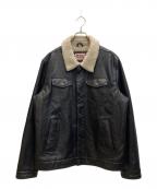 LEVI'Sリーバイス）の古着「裏地ボア フェイクレザージャケット」｜ブラック