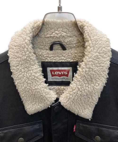 LEVI'S（リーバイス）LEVI'S (リーバイス) 裏地ボア フェイクレザージャケット ブラック サイズ:下記参照の古着・服飾アイテム