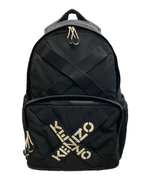 KENZO（ケンゾー）KENZO (ケンゾー) ロゴクロスオーバー リュック ブラック サイズ:下記参照の古着・服飾アイテム