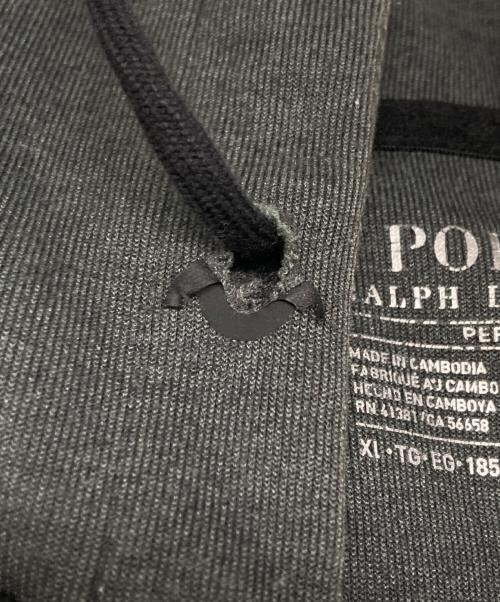 POLO RALPH LAUREN（ポロ・ラルフローレン）POLO RALPH LAUREN (ポロ・ラルフローレン) フーデット ダウンベスト ブラック サイズ:SIZE XLの古着・服飾アイテム