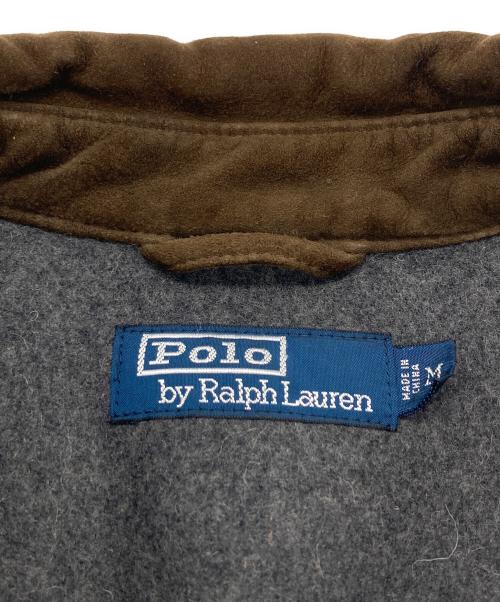 POLO RALPH LAUREN（ポロ・ラルフローレン）POLO RALPH LAUREN (ポロ・ラルフローレン) スウェードキルティング中綿ジャケット ブラウン サイズ:Mの古着・服飾アイテム
