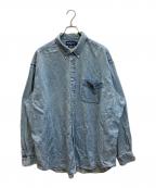 RALPH LAURENラルフローレン）の古着「BIG SHIRT デニムシャツ」｜インディゴ