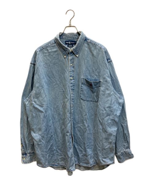 RALPH LAUREN（ラルフローレン）RALPH LAUREN (ラルフローレン) BIG SHIRT デニムシャツ インディゴ サイズ:SIZE XXLの古着・服飾アイテム